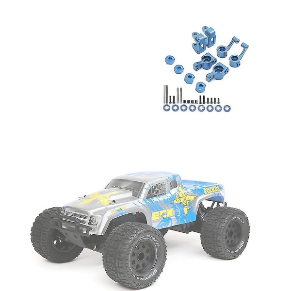 Styreblokscaster Blockrear Hubhex Adaptere Kompatibel Med 1/10 Ecx 2wd Serie Ruckus Torment Circuit Up