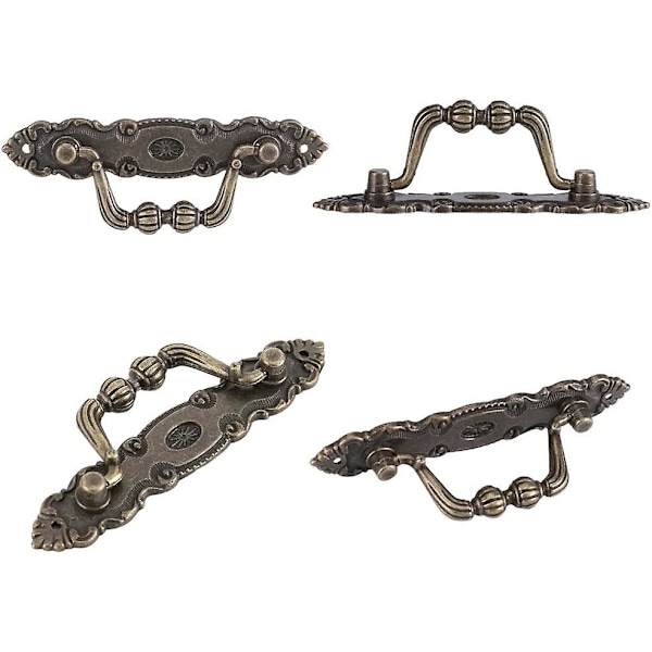 Elegant Løvemønster Jern Møbel Skuffe Skab Skrivebord Dørhåndtag Hardware Hjem DIY Indretning (2 stk, Kobberfarve)