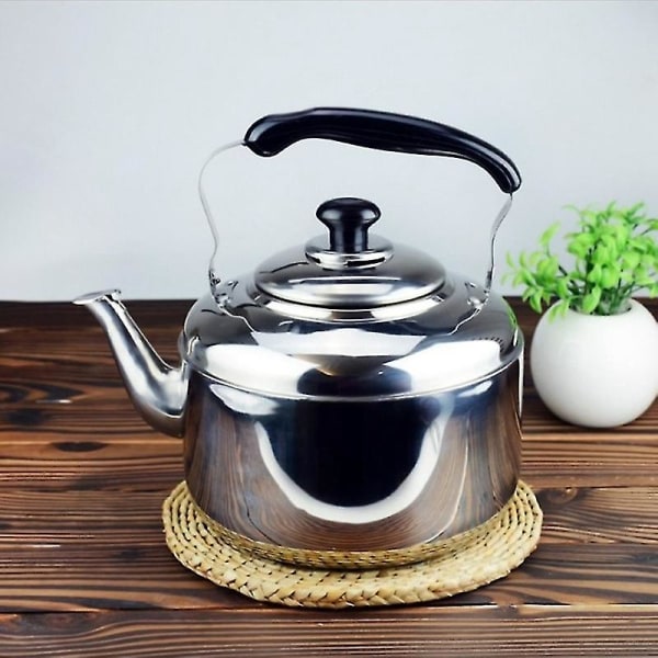 Visselvattenkokare i Rostfritt Stål, Tevattenkokare, Kaffe, Kök, Spis, Induktion Kompatibel, Hemkök