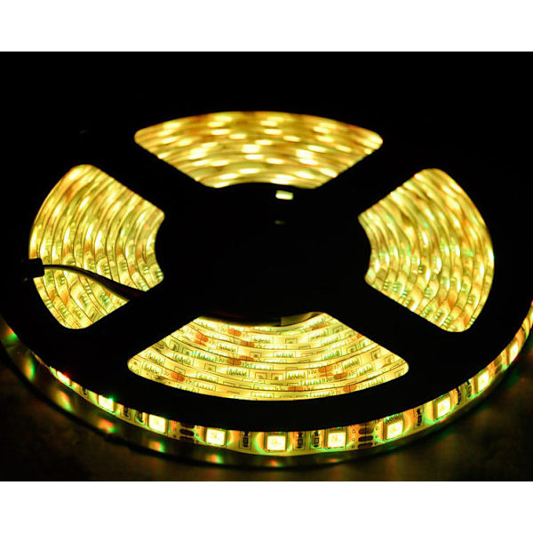 LED-remsor, 5M 300 LED med fjärrkontroll, vattentät remsa, för kök, sovrum vardagsrum, sovrum, (varmvit)