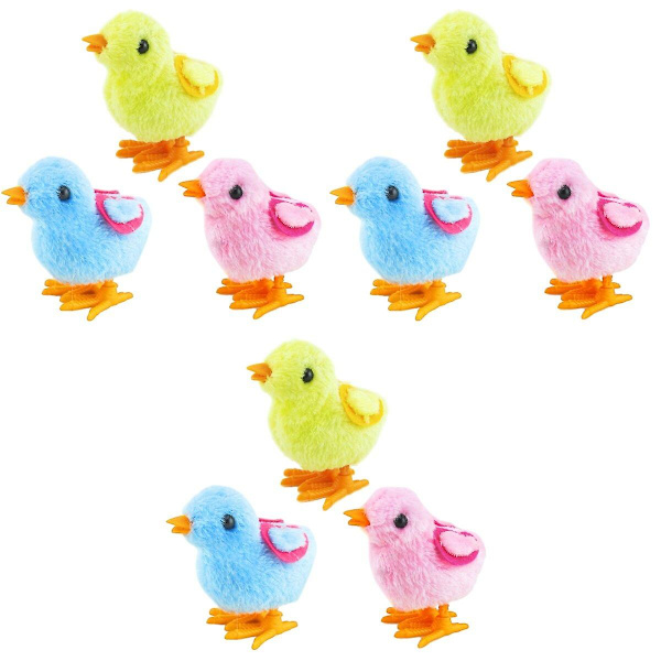 9 st  Uppdragning Leksaker Påskleksak Uppdragning Hoppande Kyckling Plysch Kycklingar Leksaker Party Favors Leksak För Barn ( 9 pcs 3pcs