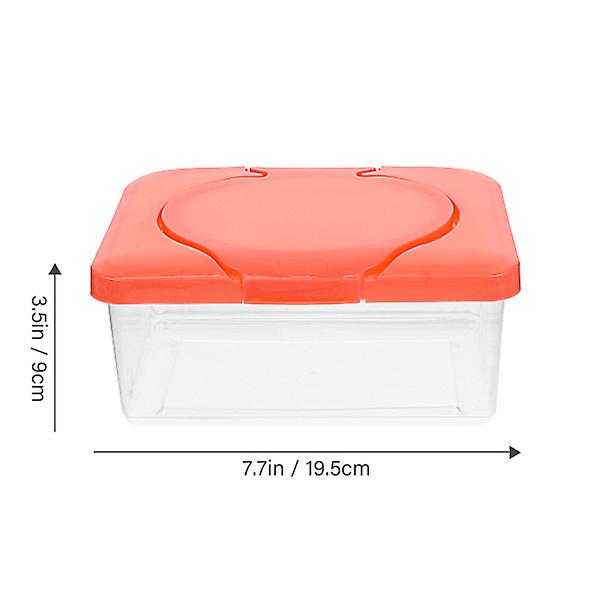 3-pack Bärbara Babyvåtservettsbehållare Fuktiga Vävnadsbehållare Fuktiga Våtservettsförvaringslådor 19,5x12,5x9cm 19.5x12.5x9cm