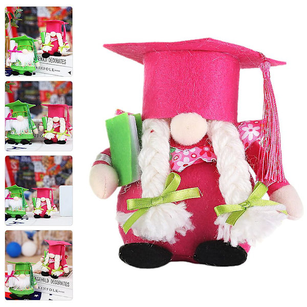 Graduationspydning Tomte Dekoration Landhus Fyldt Tomte Plys Tomte Tilfældig Stil Tilfældig Farve Random Color 15X15X6CM
