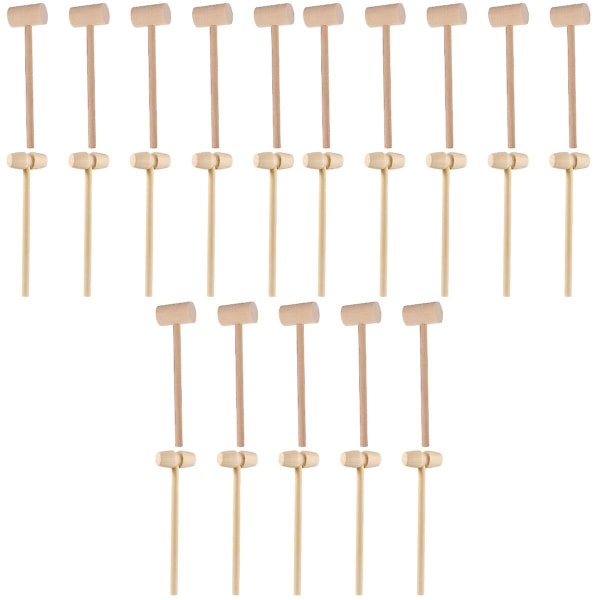 60 st Träkrabbhammare Set Barn Arkeologisk Hammare Leksak 60 stM 60 pcs M