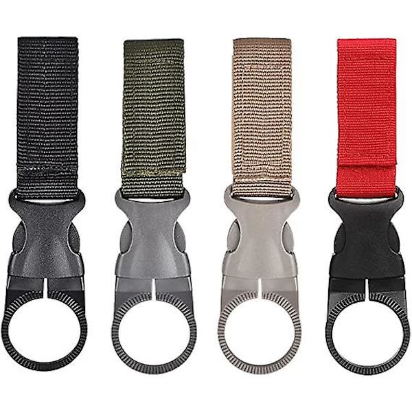 Utendørs Hengende Spenne, Vannflaskespenne, Vannflaskeholder med Karabinkrok, Bærbar Nylon Vannflaskespenne, Camping, Fotturer og Utendørs