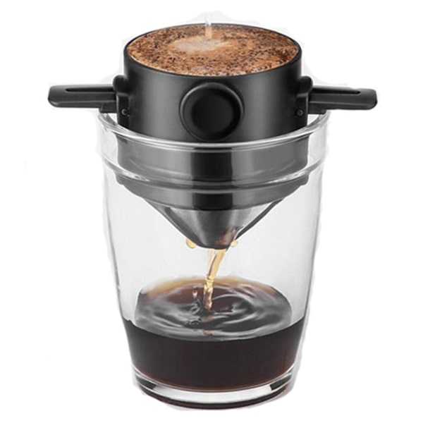 Kaffefilter Hopfällbar Brygg Rostfritt Stål Filter Passar Alla Koppar (2st)