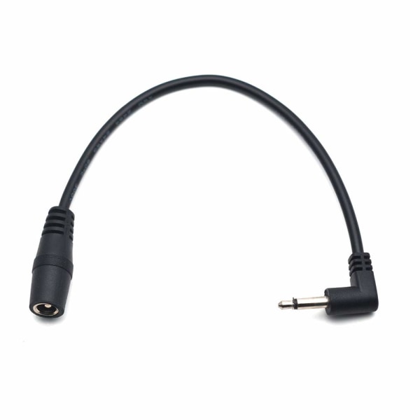Strømkonverterkabeladapterplugg for elektrisk harmonisk elektrisk gitar effekpedal 5,5 mm 2,1/2,5 mm til 3,5 mm (2 i én pakke)