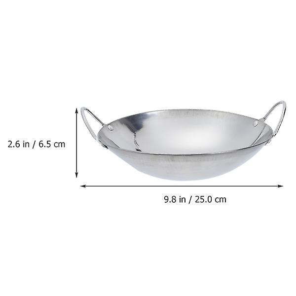 Hot Pot-kokkekjele Husholdningskokkekjele Kjøkken Hot Pot Tykk Kjele Med Håndtak Sølv 23X6.5CM Silver 23X6.5CM