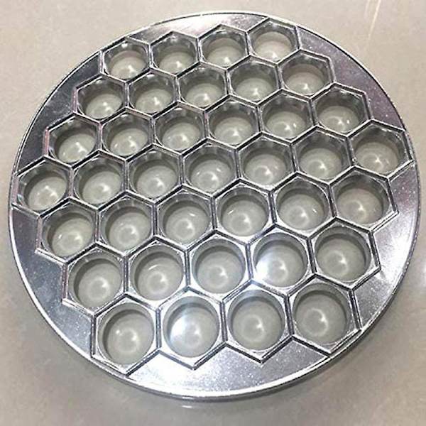 37 Huller Dumplingform Verktøy Dumpling Maker Ravioli Aluminiumsform Dumplings Kjøkken DIY Verktøy Lag Bakverk Dumplings