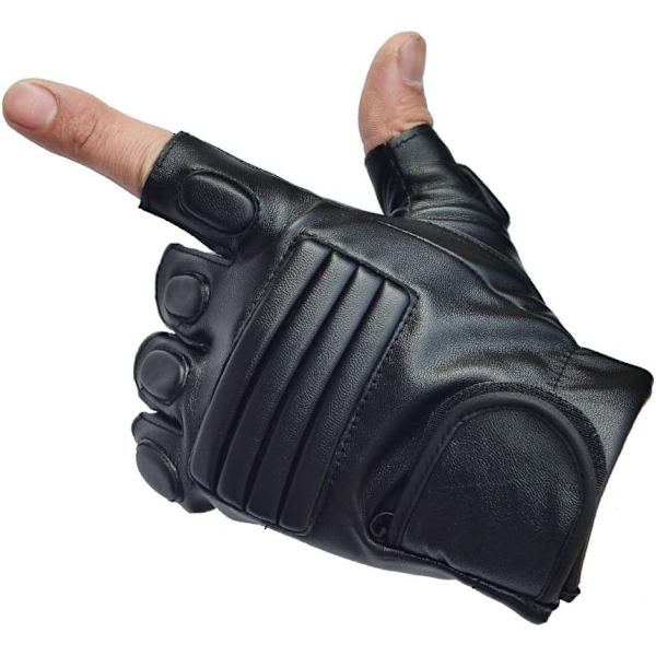 Udendørs Militære Taktiske Handsker Halv Tassel Combat Anti-Slip Jæger Handsker Mænds Sports Trænings Handsker PU Læder 1 Par