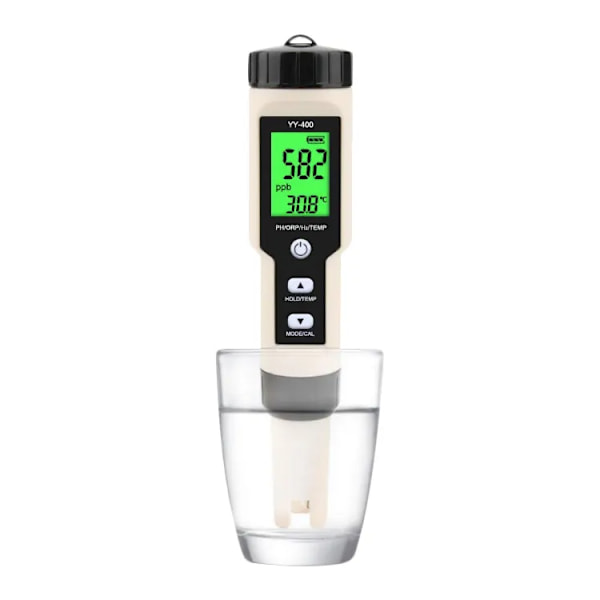 PH-måler til vand TDS EC Saltindhold Temperatur 5 i 1 Multifunktionel Høj Præcision PH-tester Vandafvisende Automatisk Kompensation Temperatur