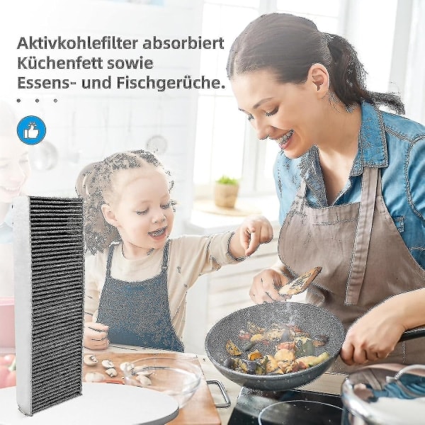 RYI_2024 2 kpl aktiivihiilisuodattimia Bora Pure/X Pure/S Pure -liesituulettimille, PUAKF-suodatintarvikkeet, korvaavat suodattimet Uusi-4-