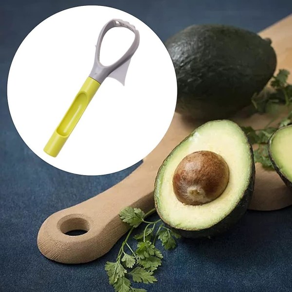 Avocado Skærer Kernefjernere, Nem Rengøring Holdbar Køkkenredskab Frugt Skærer (2 stk, Grøn)