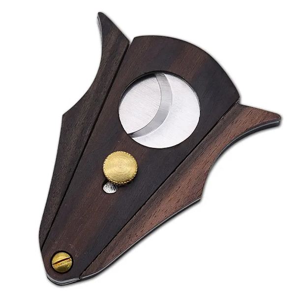 Cigar Cutter i Rustfrit Stål Cigar Cutter Cigar Saks Træsektor Skarp Klinge Cigar Tilbehør