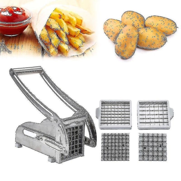 Jcsw Stainless Steel Manual Potato Cutter French Fries Slicer Potato Chips Maker Meat Chopper Dicer Cutting Machine Tools For Kitchen