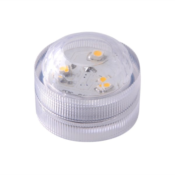 Mini undervanns LED-lys med fjernkontroll, små undervanns-telys, vanntette lanterner, dekorasjonsbelysning (10 stk)