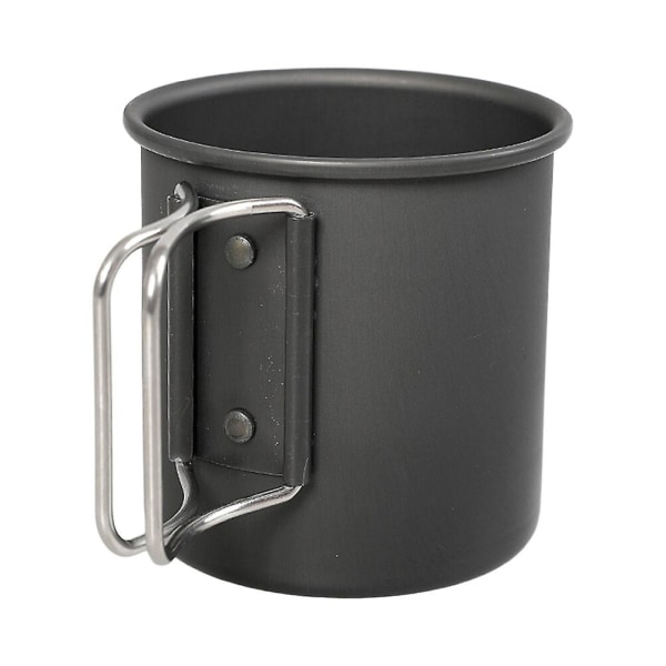 Foldbar Camping Vannkopp Aluminium Legering Vannkopp Utendørs Kaffe Te Kopp For UtendørsSvart8x7.3cm Black 8x7.3cm