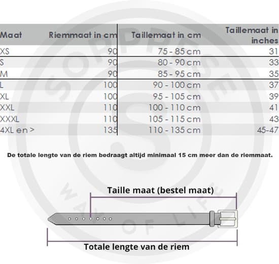 Sorprese Herrebælte i ægte læder, sort justerbart bælte til jeans og habitbukser, 140 cm