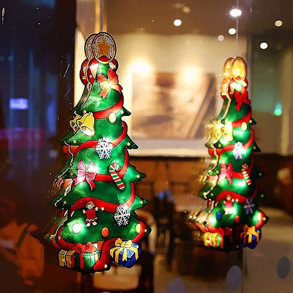 Lysstreng, Jule Sucker LED Lys, Udendørs Feelygter, Vindue Sucker Lampe, Juletræ Sucker LED Lys, til Julevinduesdekoration