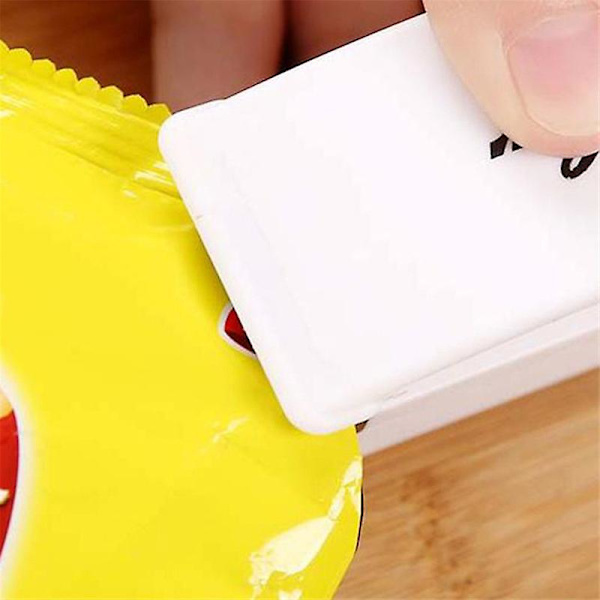 Plastikposeforsegler, Bærbar Mini Hjemmeforseglingsmaskine Varmeforseglingsmaskine Plastikpose Madkonservering Emballage Mini Gadget Værktøj Plastikpose Smart Gave 1 Pakke