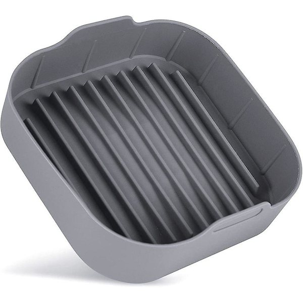 Air Fryer Silikonform, Ersättning för Pappersinsatser, Fyrkantig Silikon Air Fryer Korg, Silikonskål för Air Fryer Ugnstillbehör, Inga Fler Starka Cl