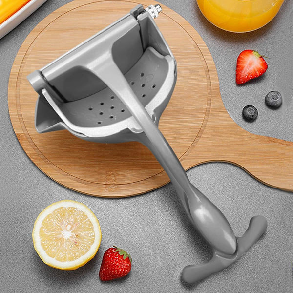 Automoness Manuel Citruspresser i Rustfrit Stål - Citron Lime Frugtpresser - Manuel Orangepresser, Stor Let at Bruge