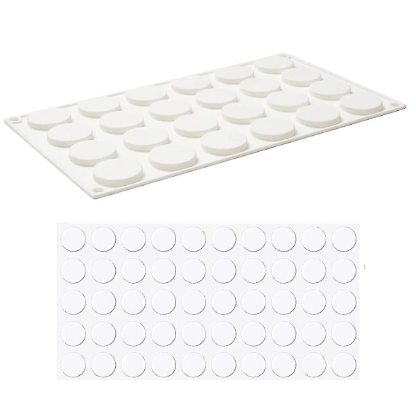 Wax Ing Silic Mat kompatibel med voksstempel, med 50 stk Sticky Dots