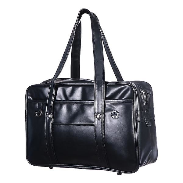 Japansk Tote Bag Business Attache Case Skoletaske til Studerende Jk Skoletaske Computer Bag Sort 40x14.5x26cm Black 40x14.5x26cm