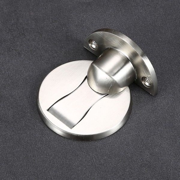 Osynlig anti-kollision dörrstoppare för badrumsförtjockning Magnetisk dörrstoppare 304 rostfritt stål Precision gjutjärn dörrstopp (borstad stål)