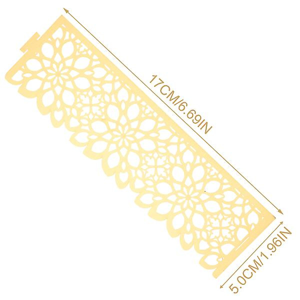 50 stk Serviettholdere Bord Gull Serviettringer Sett Bordnummer 1-30 Dekorative Servietspenner Bryllup Golden 17X5X2CM