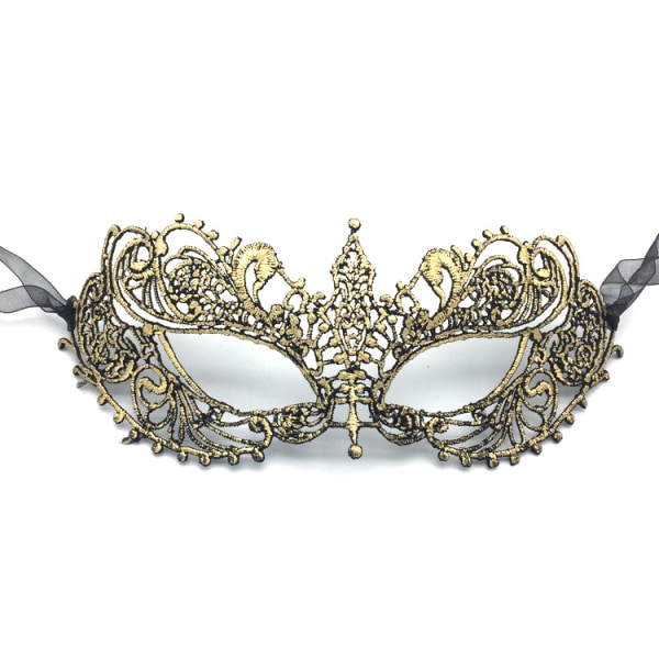 Dammask spets venetiansk mask för balkostymer Dansfester（4PCS）