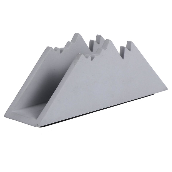 1 st Snöbergformad Dekoration Pappershållare Unik Förvaringsbehållare Ljusgrå 17x4.5x6.5cm Light Grey 17x4.5x6.5cm