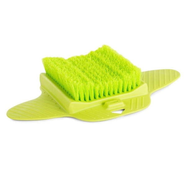 Foot Scrubber / Foot Brush for Shower & Bathtub - Attaches to the floor Green