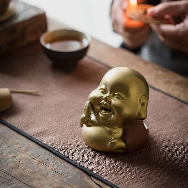 Keramisk Myggspiralhållare Maitreya Staty Spiral Rökelsebrännare Kon Rökelsehållare Askfångare För Hembord Doft Yoga Meditation Dekoration