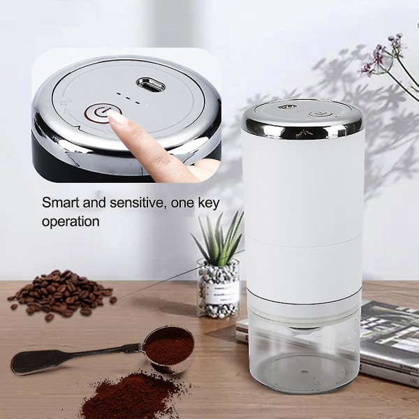 USB-oppladbart kaffekvern Elektrisk justerbar håndkvern Kaffemaskin Kaffebønnkvern