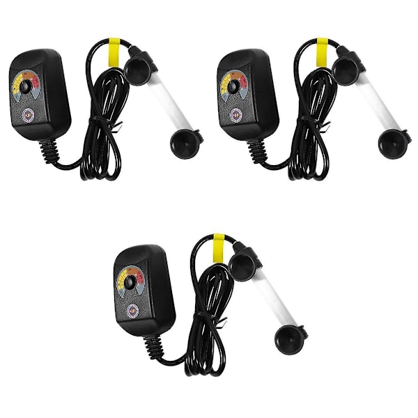 3 stk 25W Akvarievarmeelement Eksplosjonssikkert Varmeapparat med Kina-plugg 3stk 10x3x2cm 3pcs 10x3x2cm