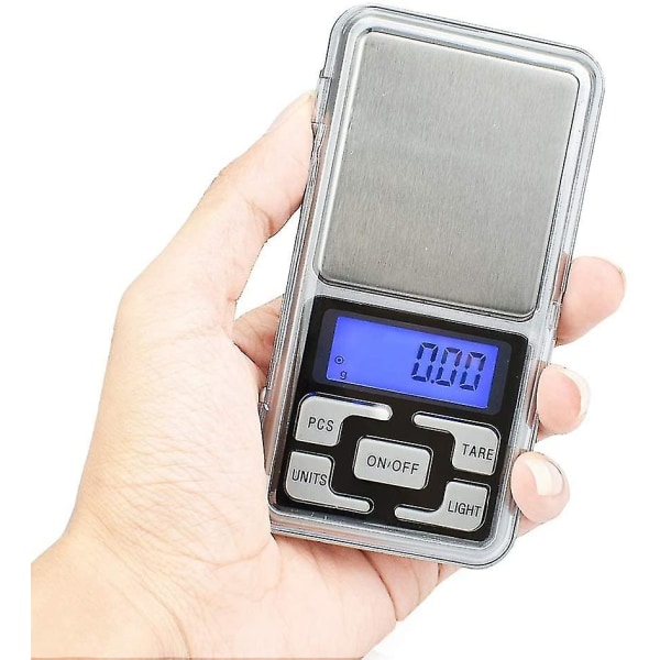 Digital Lommevægt til Smykker Høj Præcision Milligramvægt Steelyard 1.1lb/500g (0.01g) Genladning