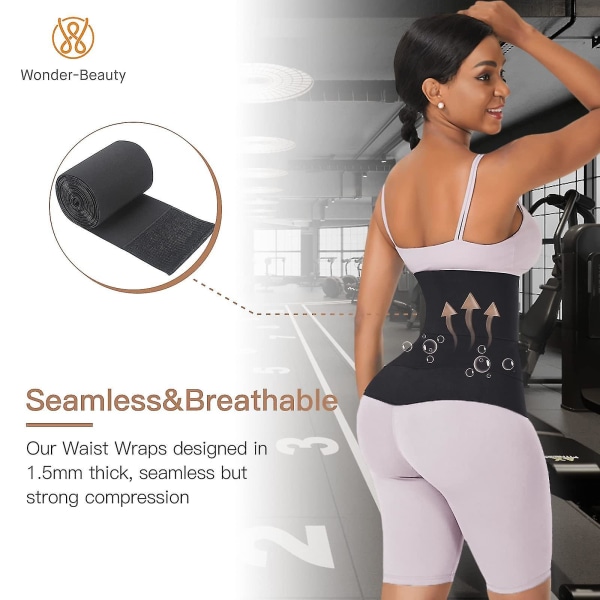Beauty Waist Cincher til Kvinder Bandage Usynlig Wrap Waist Trainer Waist Trimmer Rygstøtter 5 Meter 5 Meters