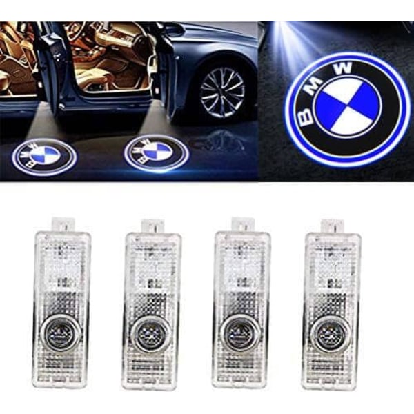 RYI.LED-projektor för bildörr, 4-pack 3D Ghost Lights Uppgradering welc