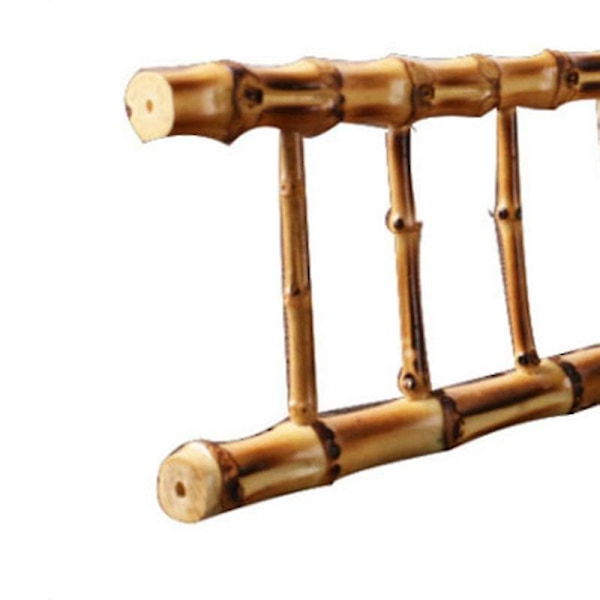 Miniature Træ Bambus Stige Kompatibel Med Fe Have Dukkehuse Dekoration
