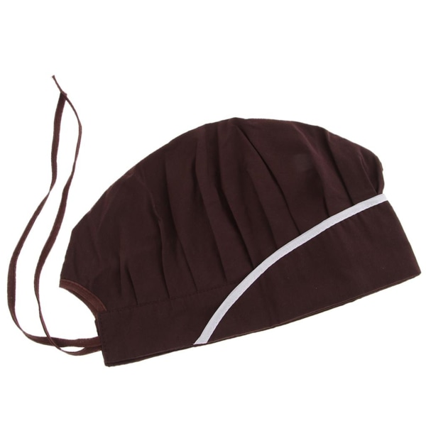 Keittiömestarin hattu Unisex Cafe tarjoilijahattu Pehmeä keittiön cap (2kpl)