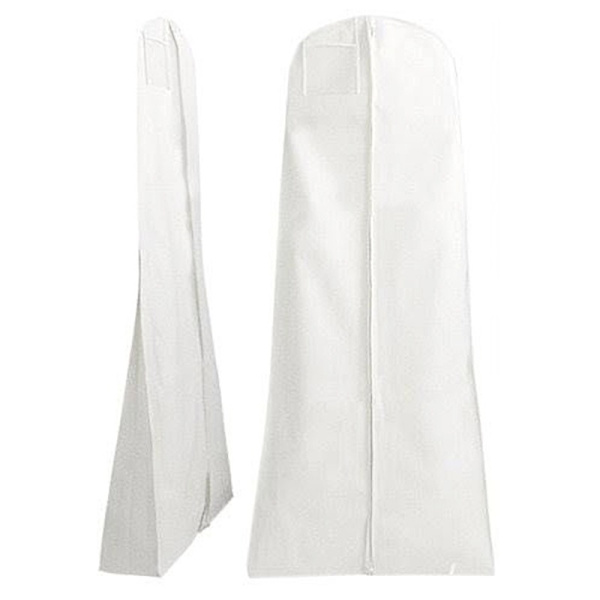 2 stk. Garment Bag Bryllup Beskyttende Dæksel til Brudekjoler Aftenskjoler Dragter Frakker Åndbar Anti-Kjole Garment Bag (71'' x 27.6'', Hvid)