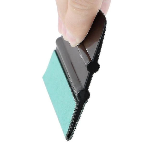 Kulfiber Vinyl Squeegee Bilsvedligeholdelse Ridsefri Svampefilt Indpakningsskrabesticker Filmblack6pcs