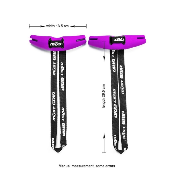 Sport Grip, Vaihtoehtoinen kuntosalivyön kahva Fitness Pilates Jooga Cross Triceps Harjoitteluun Violetti Purple