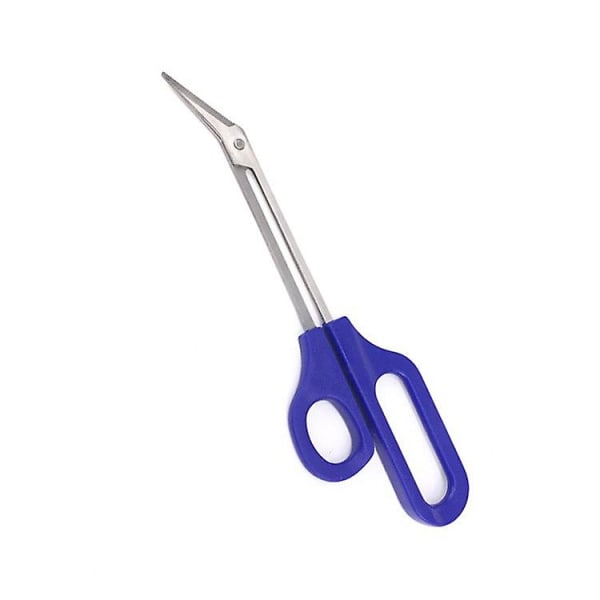 Lång nagelsax Nagelsax Tånagelklippare Långhandtag skarp nagelklippare med nagelklippare för kvinnor och män (1st, blå)