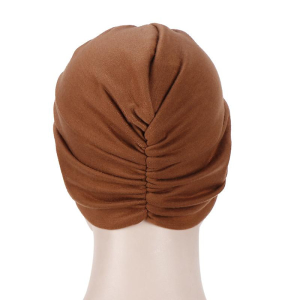 Dame Turban Wrap Chemo Hue Hijab Hat Bandana Hovedtørklæde (2 stk)