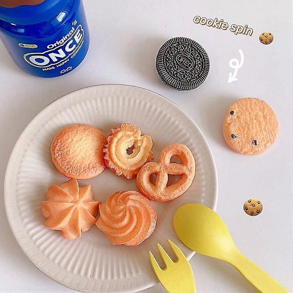 Hårnål Kakor Simulation Hår Rolig Kex Sido Clip Hårprydnad Whirlpool Kakor Whirlpool Cookies