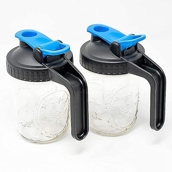 Mason Jar Lids med Håndtag - Lækagesikre, Lufttætte og med Flip-Låg