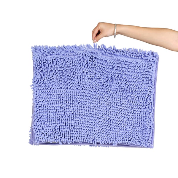 Kylpymatto 50 x 80cm, Erittäin Imuva Mikrokuitu Pitkä Pörröinen, Liukumaton Kylpyhuoneen Matto, Konepesu Lattiamattoon Kylpyyn, Suihkuun ja Kylpyhuoneeseen, Violetti Väri