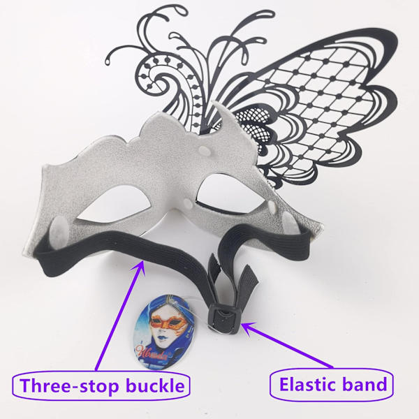 Dammask Venetian Mask/Halloween/Fest/Bal/Karneval/Bröllop/Väggdekoration (Lila Fjäril)